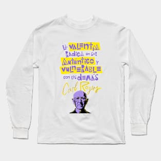 Carl Rogers Quote Long Sleeve T-Shirt